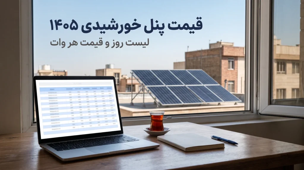 قیمت پنل خورشیدی ۱۴۰۵؛ لیست مهر ۱۴۰۵ و قیمت هر وات